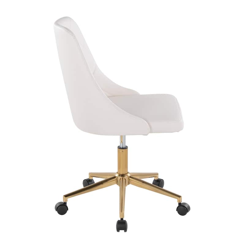 Silver Orchid Ockelbo Adjustable Office Chair with 5-Star Caster Base