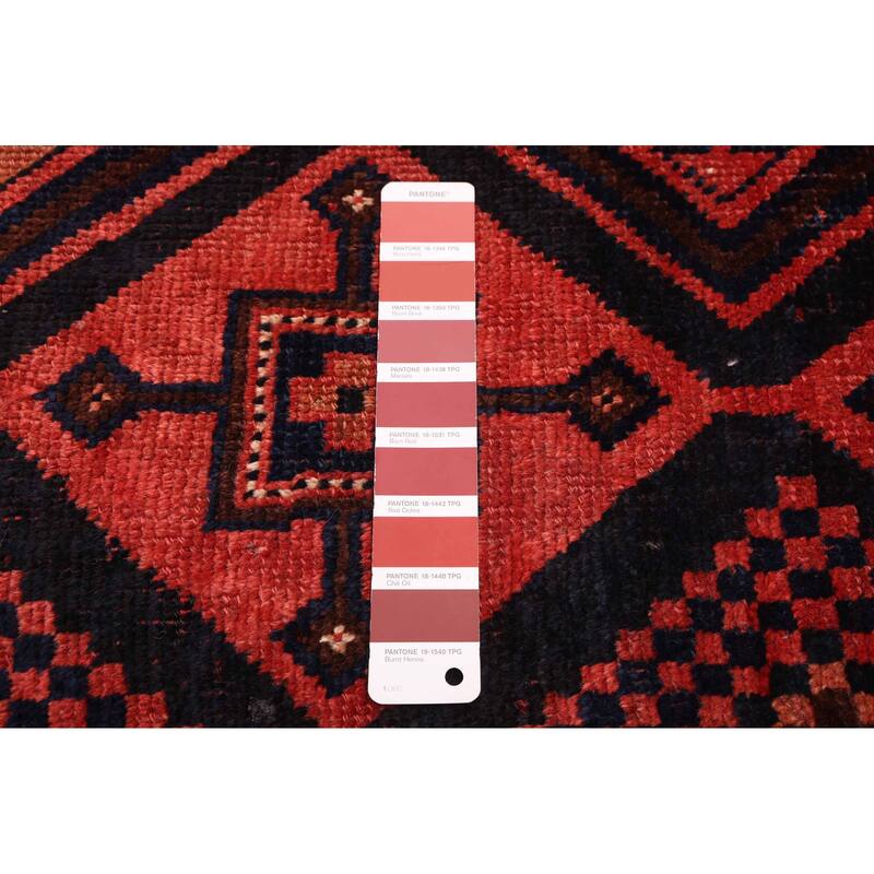 ECARPETGALLERY Hand-knotted Melis Red Wool Rug - 4'0 x 8'11