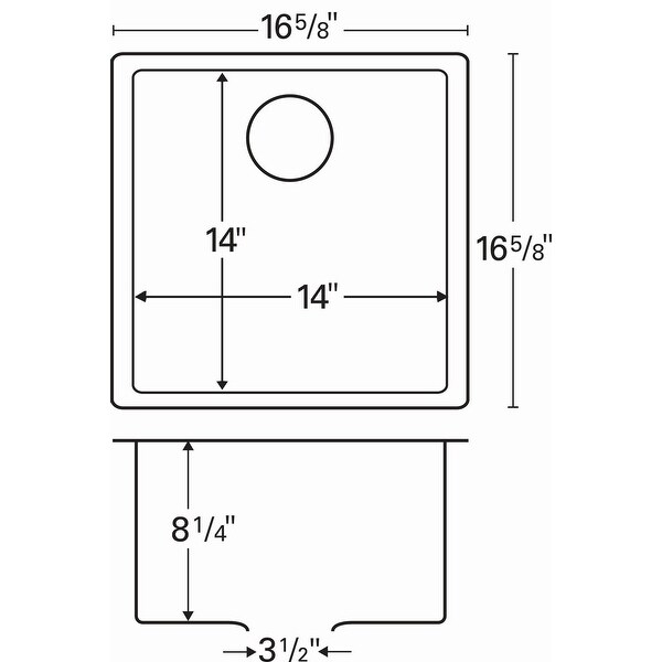 Karran Undermount Quartz Bar Single Bowl Sink