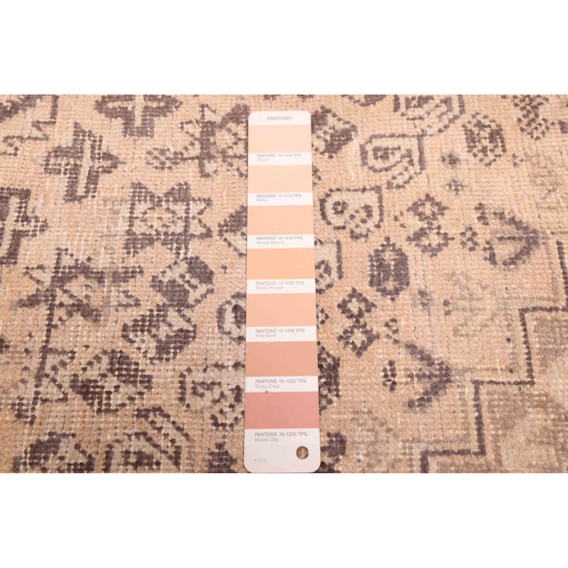 ECARPETGALLERY Hand-knotted Antalya Vintage Light Copper Wool Rug - 5'2 x 8'10