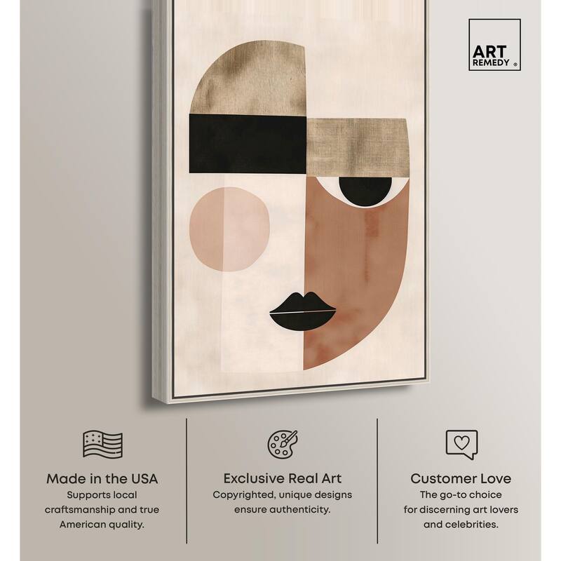 Face Moderne I Canvas by Art Remedy
