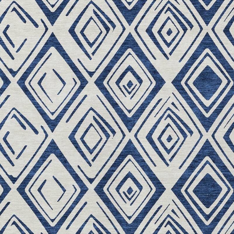 HomeRoots Geometric Transitional Rectangle Outdoor Rug