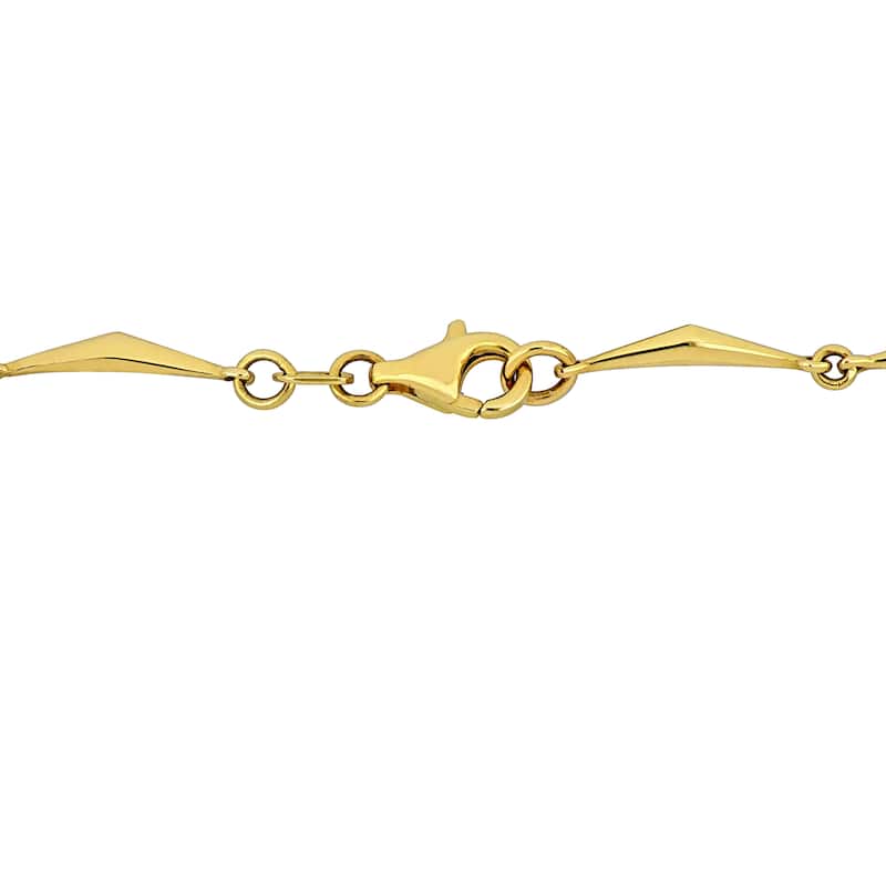 Miadora 1 1/6ct TDW Diamond Fan Shaped Necklace in 14k Yellow Gold - 17 in