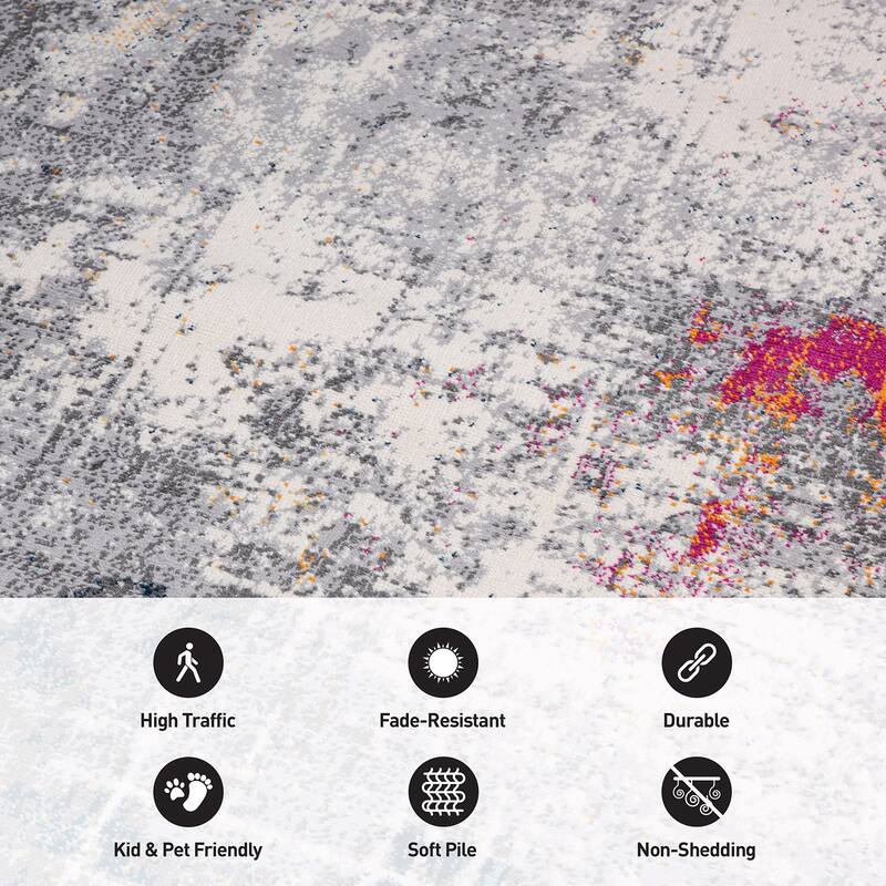 World Rug Gallery Perugia Modern Abstract Area Rug