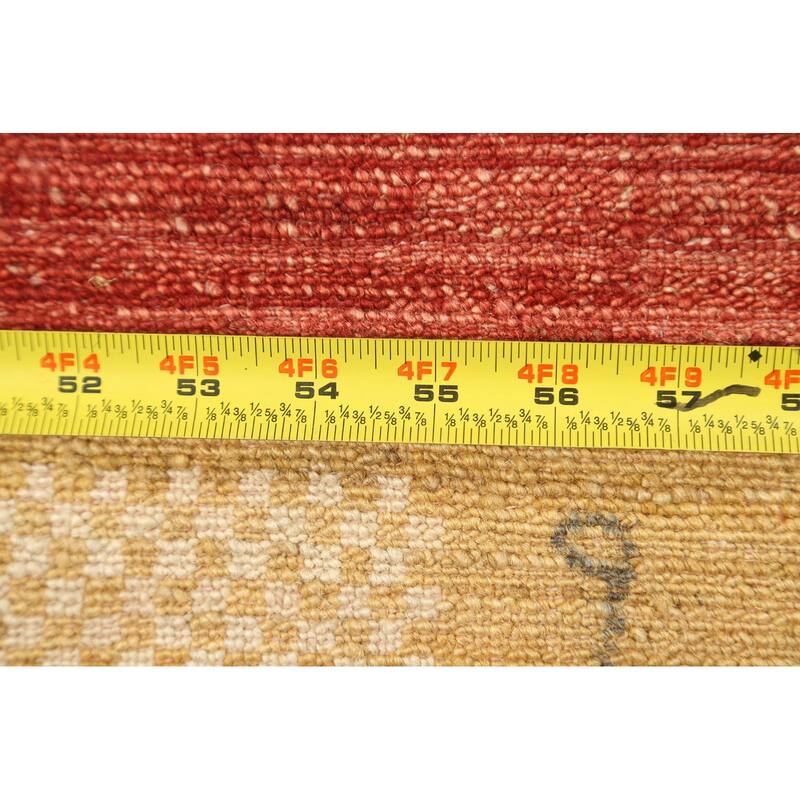 Geometric Gabbeh Kashkoli Oriental Runner Rug Wool Hand-knotted Carpet - 2'8" x 8'8"