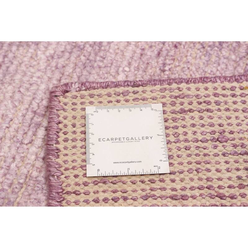 ECARPETGALLERY Hand-knotted Loreto Violet Silk Rug - 5'9 x 8'9