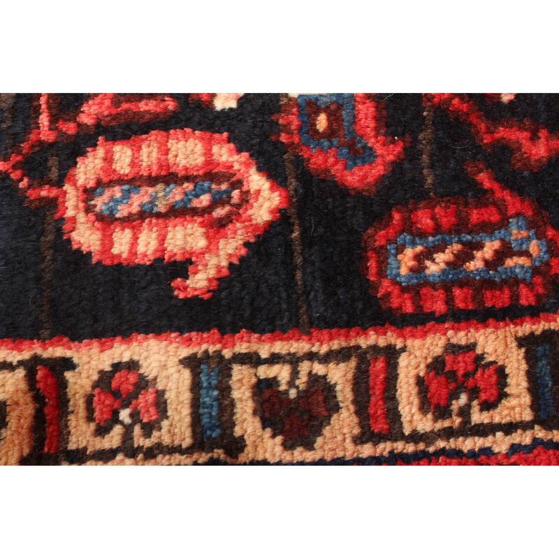 ECARPETGALLERY Hand-knotted Andelz Navy Wool Rug - 3'7 x 9'8
