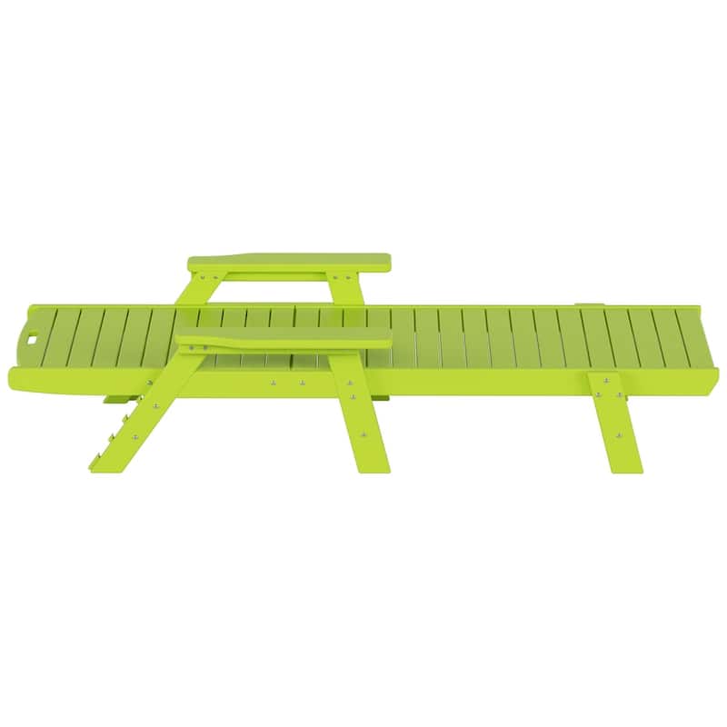 Laguna Hdpe All Weather Outdoor Patio Pool Reclining Chaise Lounge (Set Of 2)