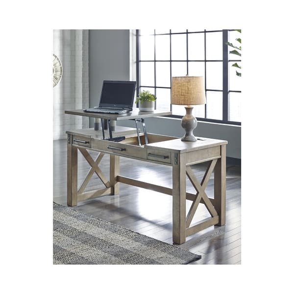 Aldwin Gray Home Office Lift Top Desk Overstock 28997252
