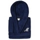 preview thumbnail 77 of 102, Sweet Kids 100% Polyester SUPER PLUSH Double Brushed Hooded Bathrobe with White Script Monogram M - Large