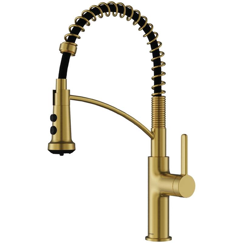 Karran USA KKF740 Scottsdale 1.8 GPM Single Hole Pull Down Kitchen - Spot-Free Brushed Gold