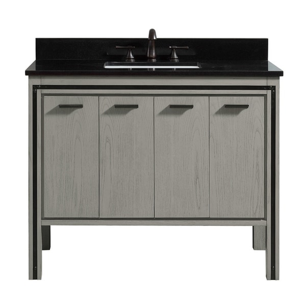 Avanity DEXTER-VS43 Dexter 43" Free Standing Single Vanity Set with Wood Cabinet, Granite or Marble Vanity Top and Vitreous