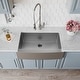 preview thumbnail 12 of 12, KRAUS Standart PRO Stainless Steel 30 in 1-Bowl Farmhouse Kitchen Sink