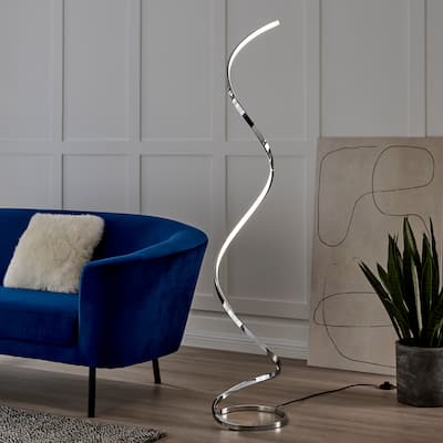 Modern Spiral LED Floor Lamp // 63" Tall