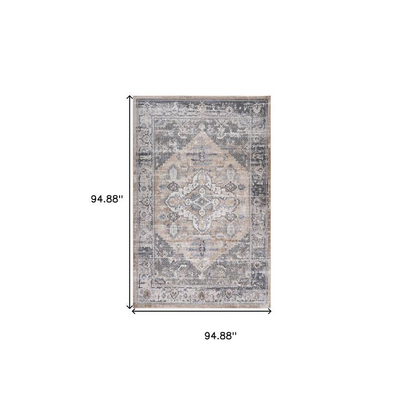 Bigex Distressed Stain Resistant Woven Durable Area Rug By HomeRoots