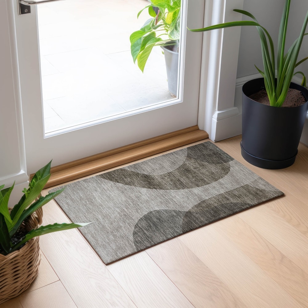 Machine Washable Indoor/ Outdoor Chantille Modern Deco Rug