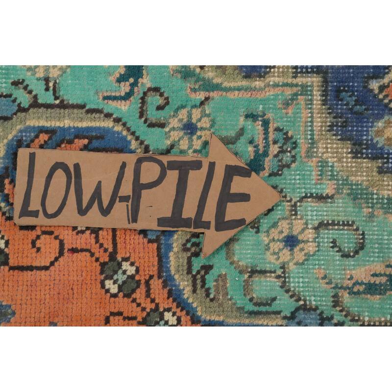Hand Knotted Oriental 100% Wool Carpet Traditional Floral Oranges & Rust Tabriz Area Rug - 6' 3'' X 4' 5''