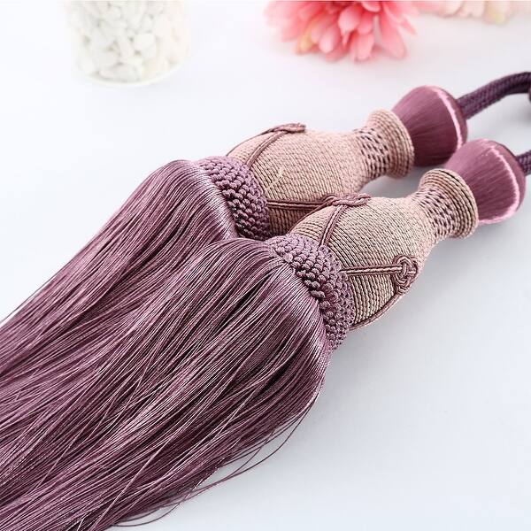 Shop Bedroom Nylon Weaving Knot Decor Window Tiebacks Rope Curtain