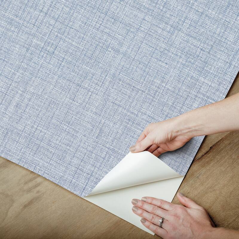 NuWallpaper Lansdowne Blue Peel and Stick Wallpaper