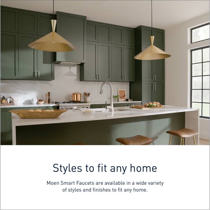 Moen S7235EV2 Sinema 1.5 GPM Single Hole Pull Down Smart Kitchen