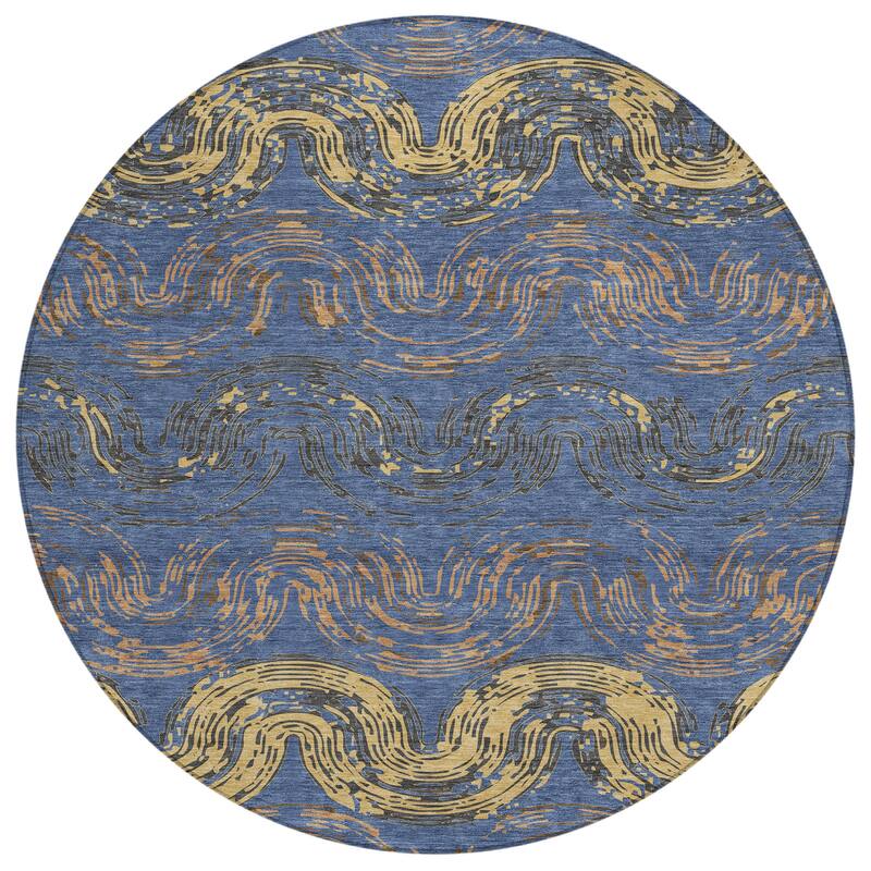 Machine Washable Indoor/ Outdoor Modern Ari Chantille Rug