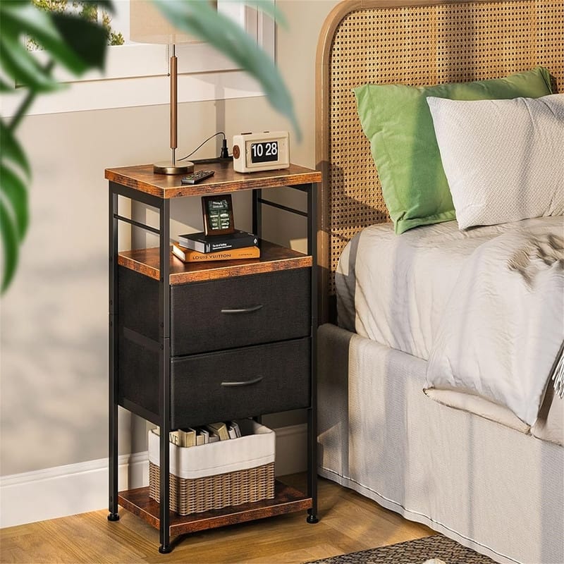 Night Stand with Charging Station