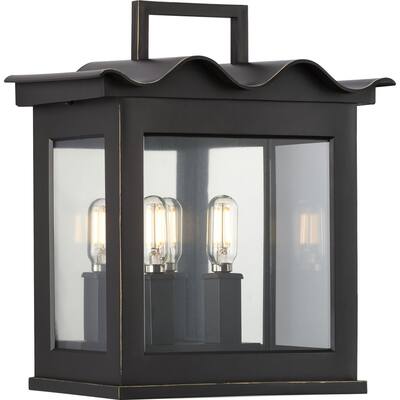 POINT DUME® Seamoor Oil Rubbed Bronze Outdoor Wall Lantern - 11 in x 6 in x 12.625 in