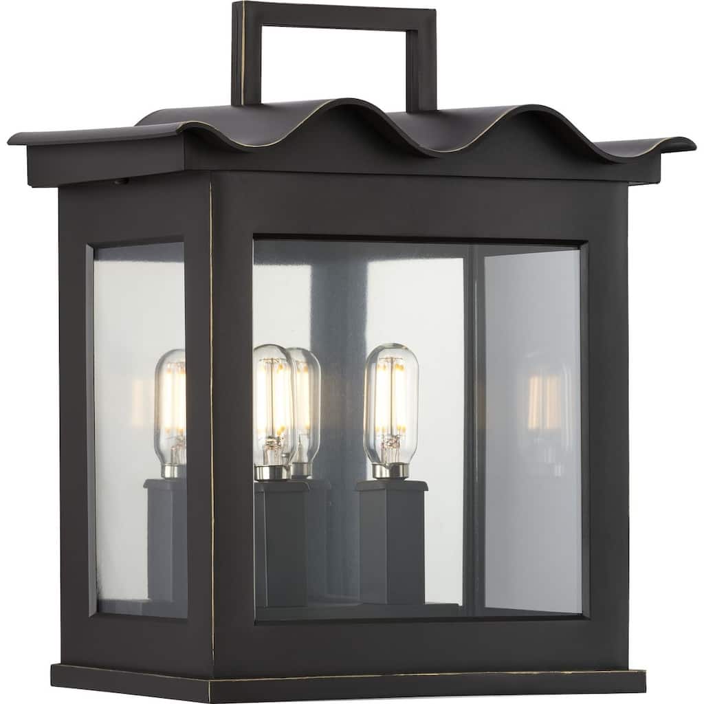 POINT DUME® Seamoor Oil Rubbed Bronze Outdoor Wall Lantern - 11 in x 6 in x 12.625 in