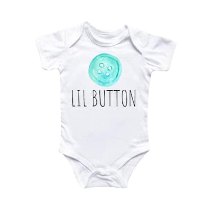 Little Button - Baby Boy Girl Clothes Infant Bodysuit Funny Cute Newborn 1