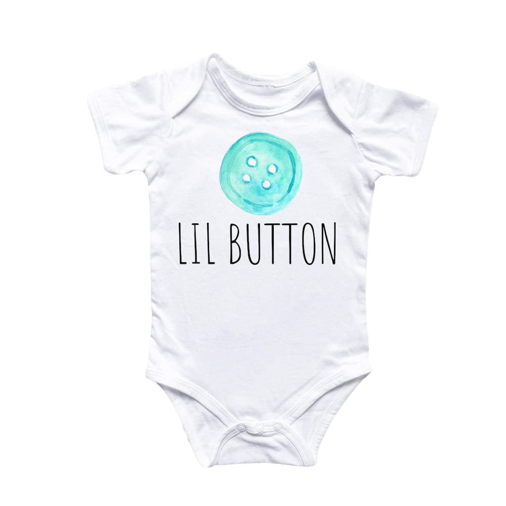 Little Button - Baby Boy Girl Clothes Infant Bodysuit Funny Cute Newborn 1