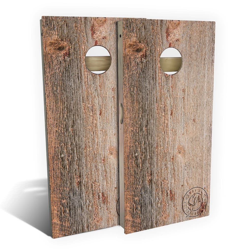Moss Wood Outdoor Cornhole Board Set
