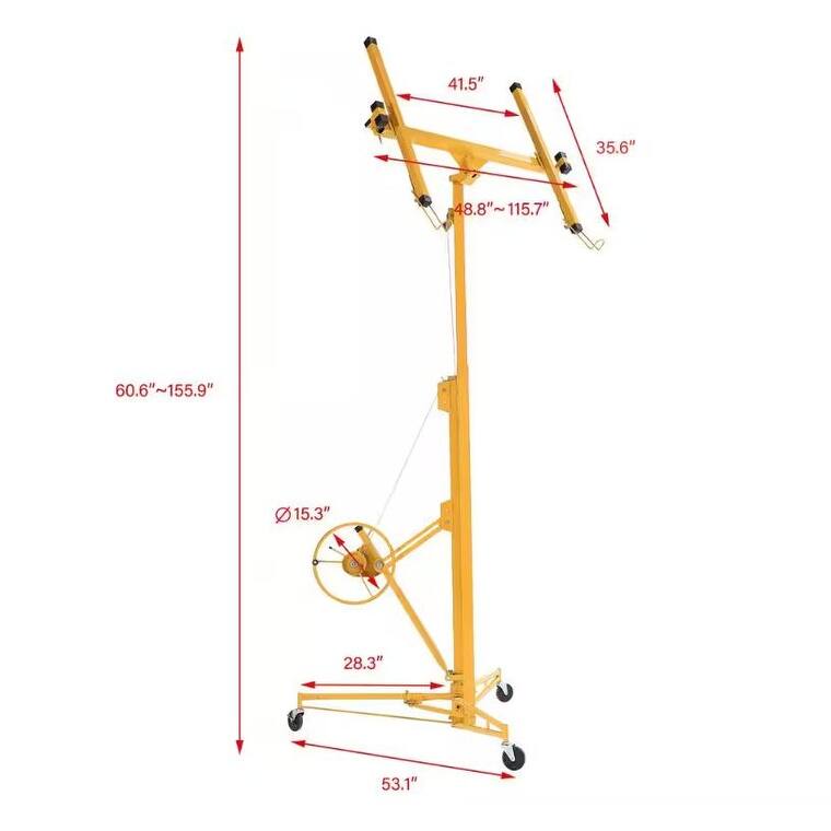 53'' Drywall Panel Hoist Jack Lifter Drywall Lift Panel Lift