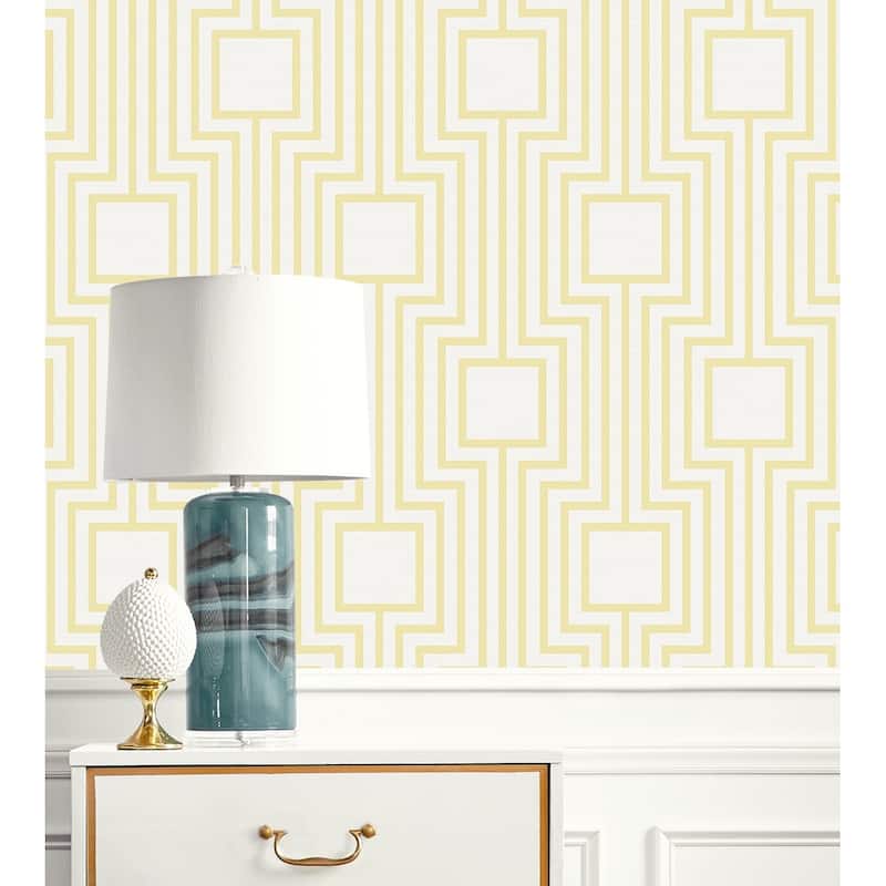 Seabrook Designs Kylea Geometric Non-Woven Unpasted Wallpaper