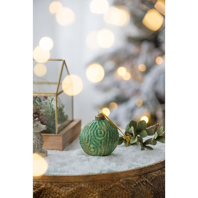 D3" Christmas Ball Ornaments, Glass Decorative Hanging Ball Christmas Tree Ornaments for Holiday Party, Set of 12