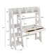 preview thumbnail 28 of 26, Natural Wood 2-Drawer Kids Desk with Hutch