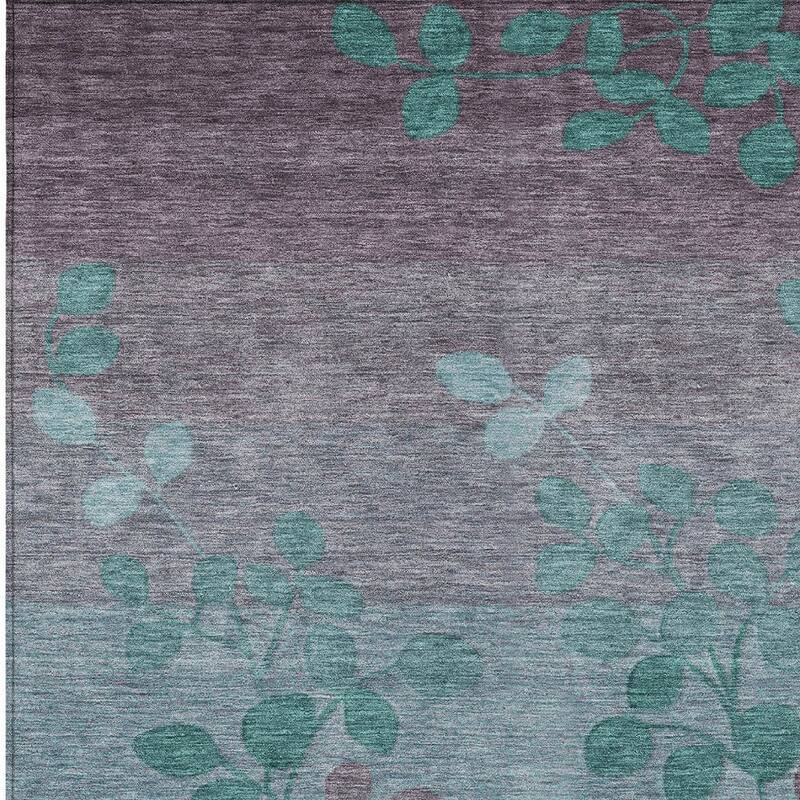 HomeRoots Floral Transitional Rectangle Outdoor Rug