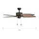 preview thumbnail 6 of 5, Prominence Home Beauxregard Aged Bronze/ Mocha Finish 52" Ceiling Fan