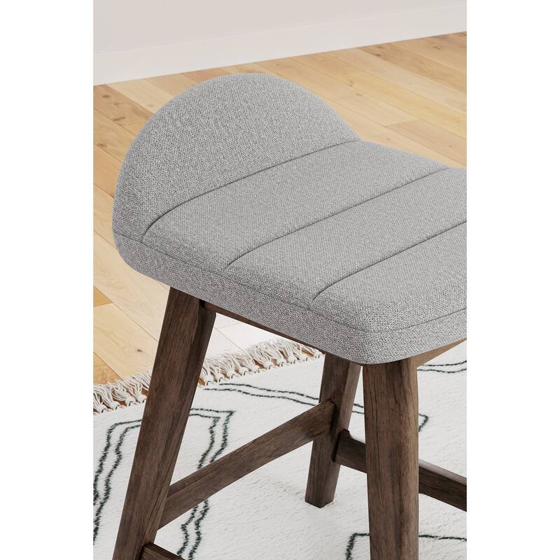 Signature Design by Ashley Lyncott Upholstered Counter Height Bar Stool (Set of 2) - 19"W x 20"D x 29"H