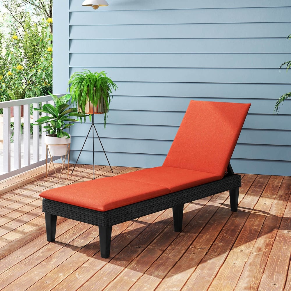 Costway Patio Lounge Chair Recliner Chair with 3-Position Adjustable - See Details