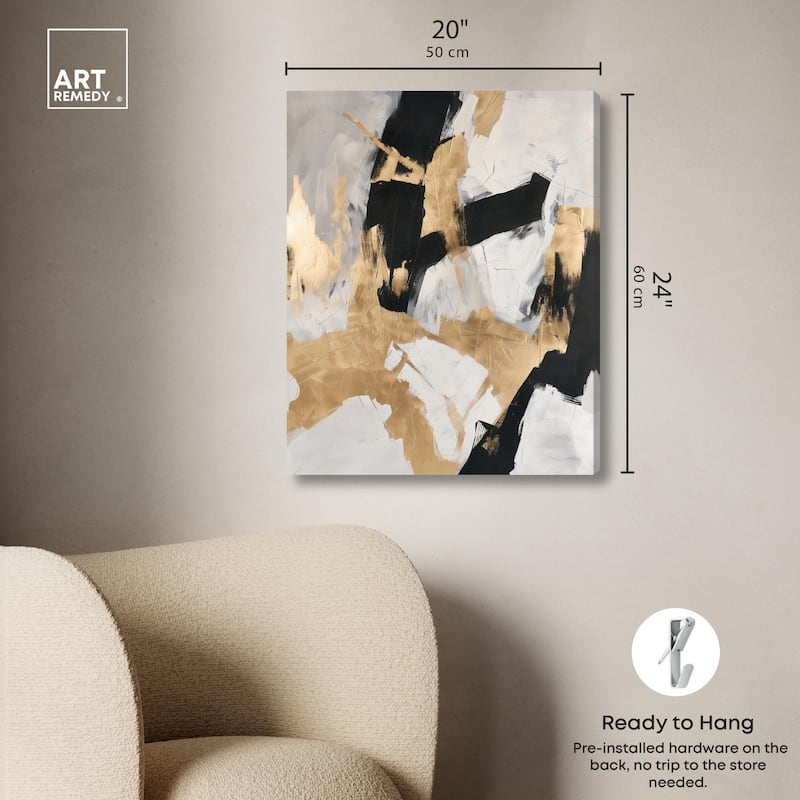 Cracked Gilt I Canvas by Art Remedy, Gallery Wrapped