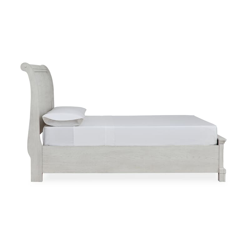 Signature Design by Ashley Robbinsdale Antique White Full Sleigh Storage Bed