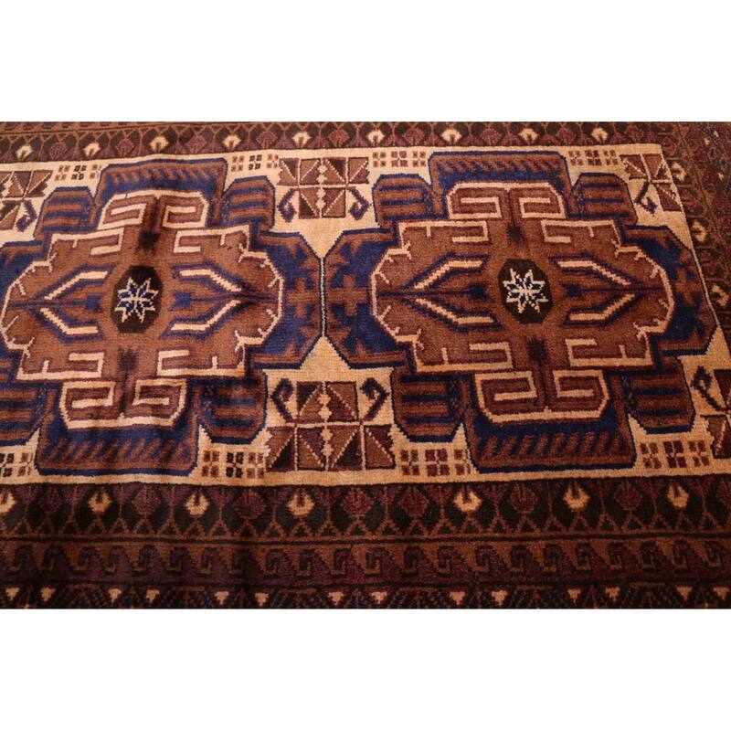 ECARPETGALLERY Hand-knotted Teimani Brown Wool Rug - 3'5 x 6'3