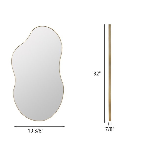 Asymmetrical Wavy Antique Accent Wall Mirror - On Sale - Bed Bath