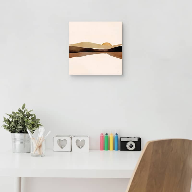 Brown Sunset by Bria Nicole Canvas Art Print