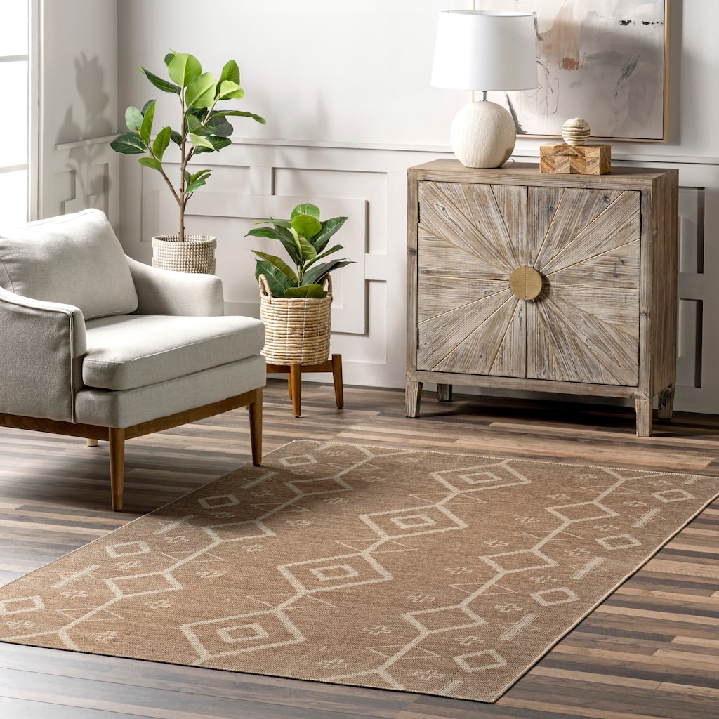 Nuloom Cynna SuperiorWash Tribal Easy-Jute Machine Washable Area Rug