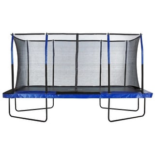 Machrus Upper Bounce 8' X 14' Gymnastics Style, Rectangular Trampoline Set with Top-Ring Enclosure System