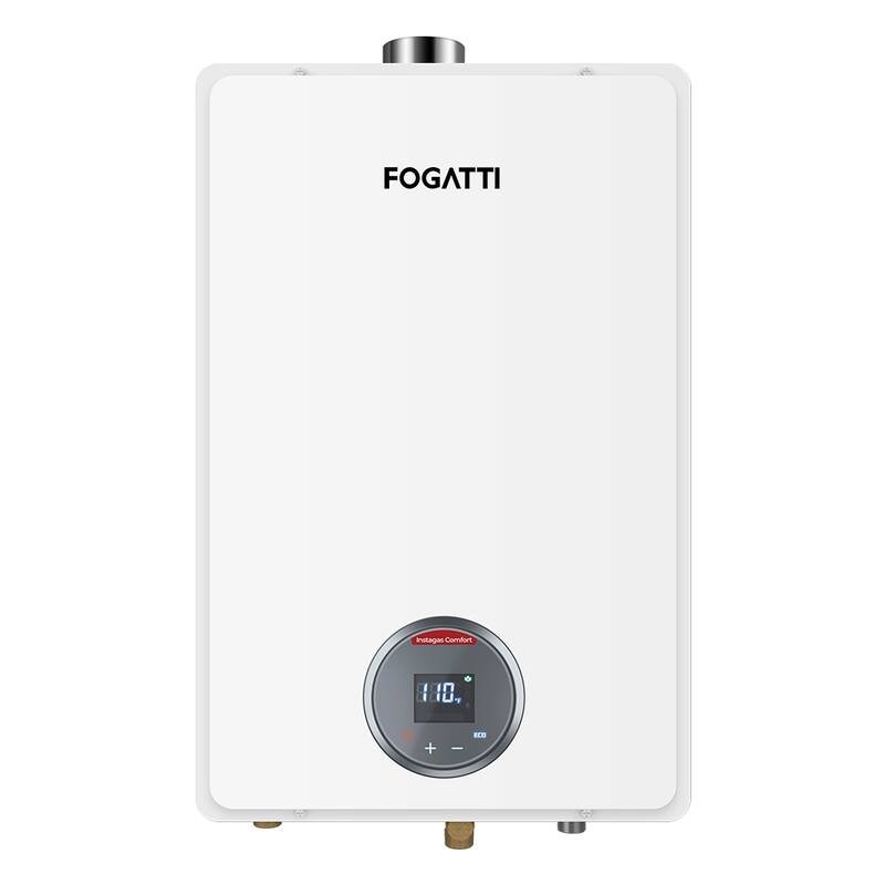 FOGATTI OCF170WLP Propane Gas Tankless Water Heater Indoor 170,000 BTU - Propane Gas,170000 BTU - White - Propane Gas,170000 BTU