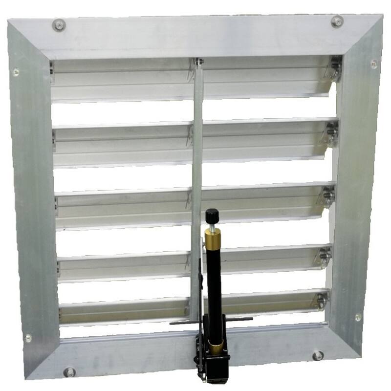 RSI 18" Louver Wall Mounted Window with Solar Powered Opener
