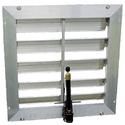 RSI 18" Louver Wall Mounted Window with Solar Powered Opener