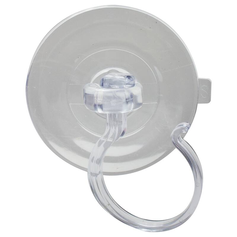 4" Clear Large Suction Cup Christmas Wreath Hook